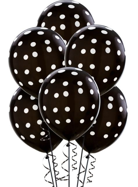 balloons--black-and-white-polka-dots--6-pack-